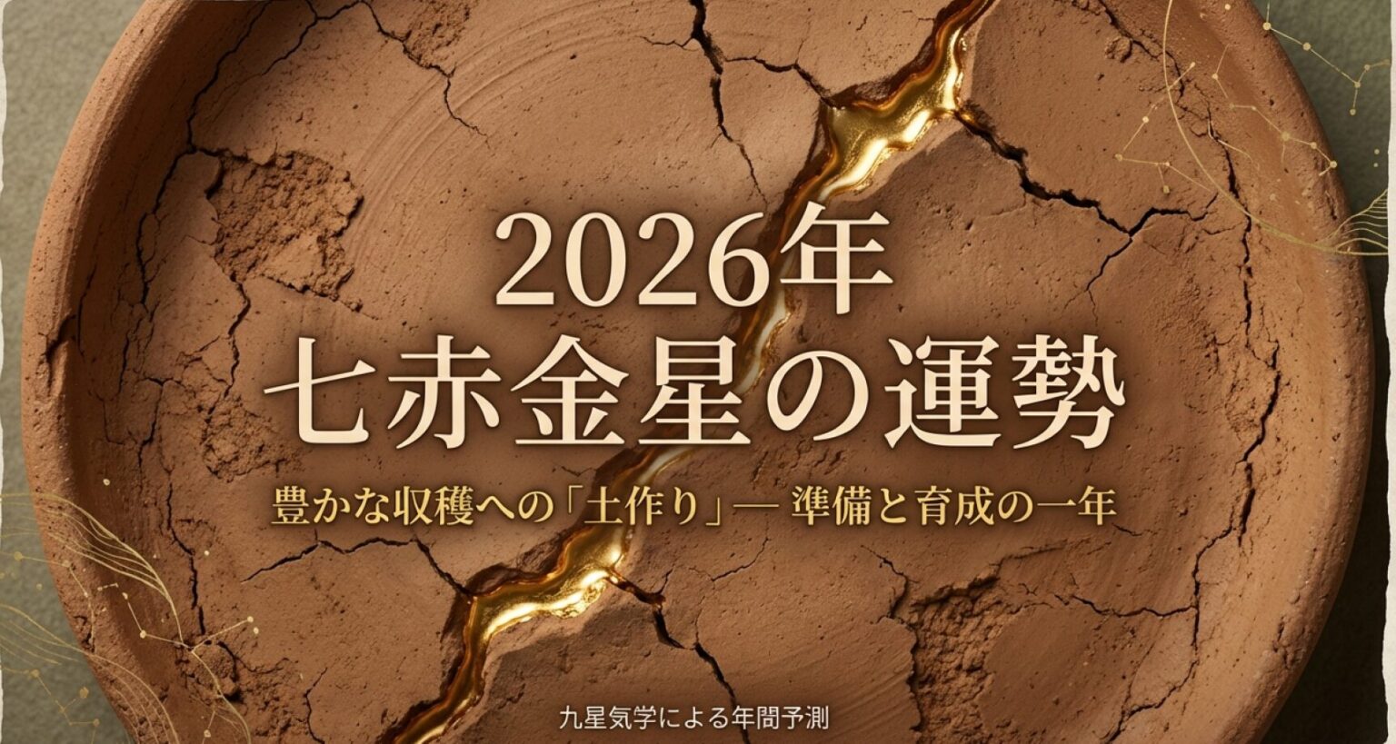 2026年 七赤金星 運勢｜総合運・仕事運・金運・恋愛運・健康運・吉方位 | 九星気学運勢ナビ