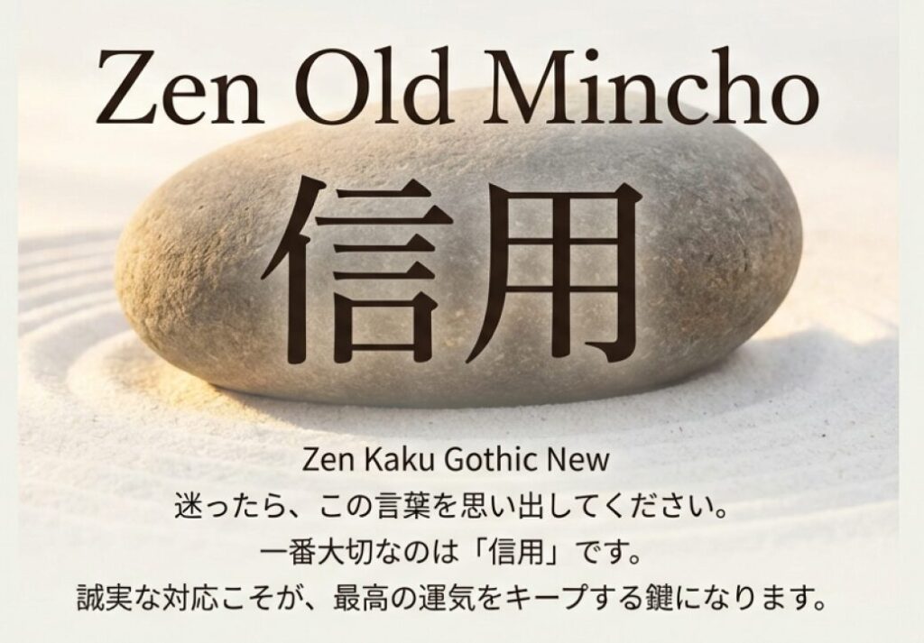 2026年、九紫火星。
迷ったら「信用」という言葉を思い出す。