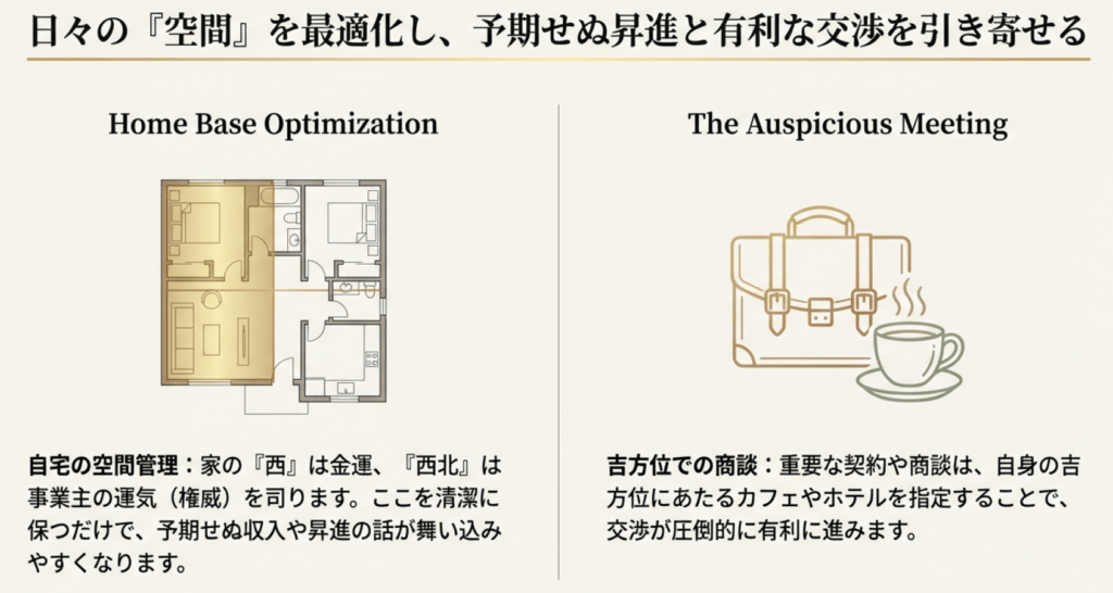 日々の空間を最適化し、予期せぬ昇進と有利な交渉を引き寄せる